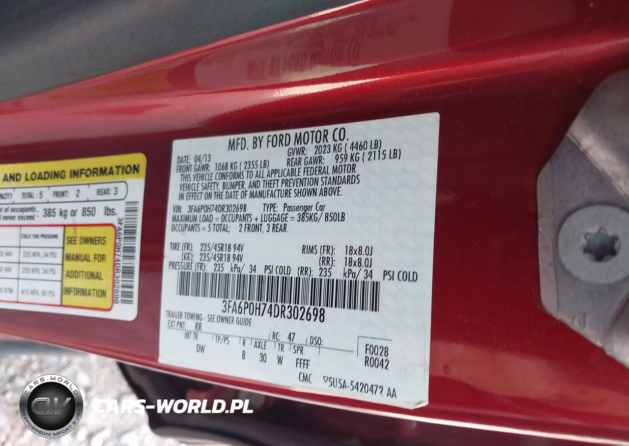 2013 Ford Fusion Se VIN:3FA6P0H74DR302698 - 9