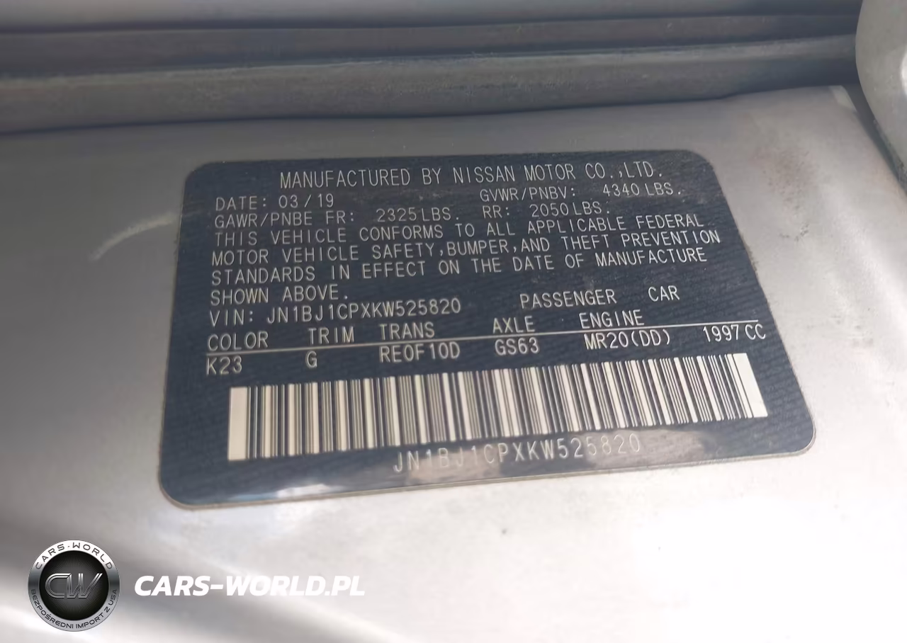 2019 Nissan Rogue Sport S VIN:JN1BJ1CPXKW525820 - 9