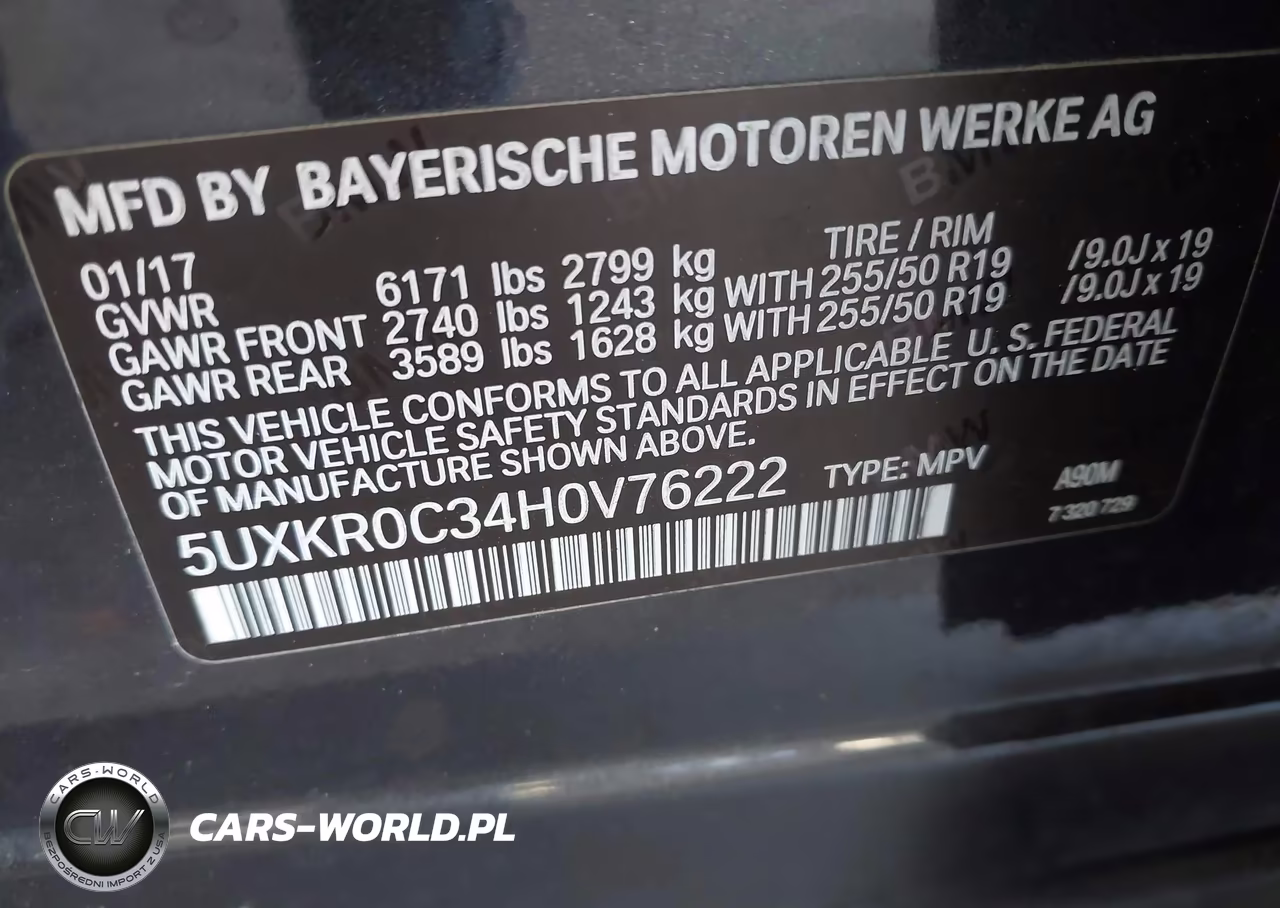 2017 BMW X5 xDrive35I VIN:5UXKR0C34H0V76222 - 9