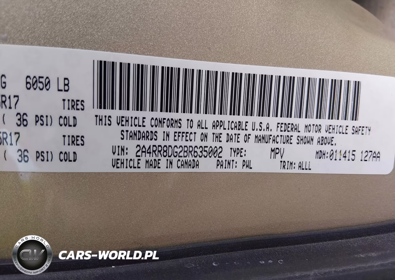 2011 Chrysler Town & Country Touring-L VIN:2A4RR8DG2BR635002 - 9
