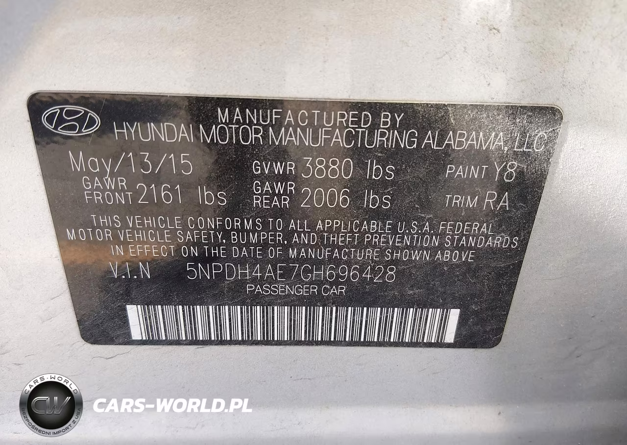 2016 Hyundai Elantra Se VIN:5NPDH4AE7GH696428 - 9