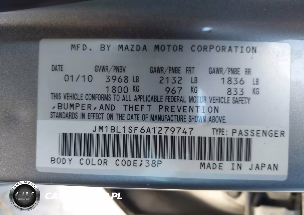 2010 Mazda Mazda3 I Sport VIN:JM1BL1SF6A1279747 - 9