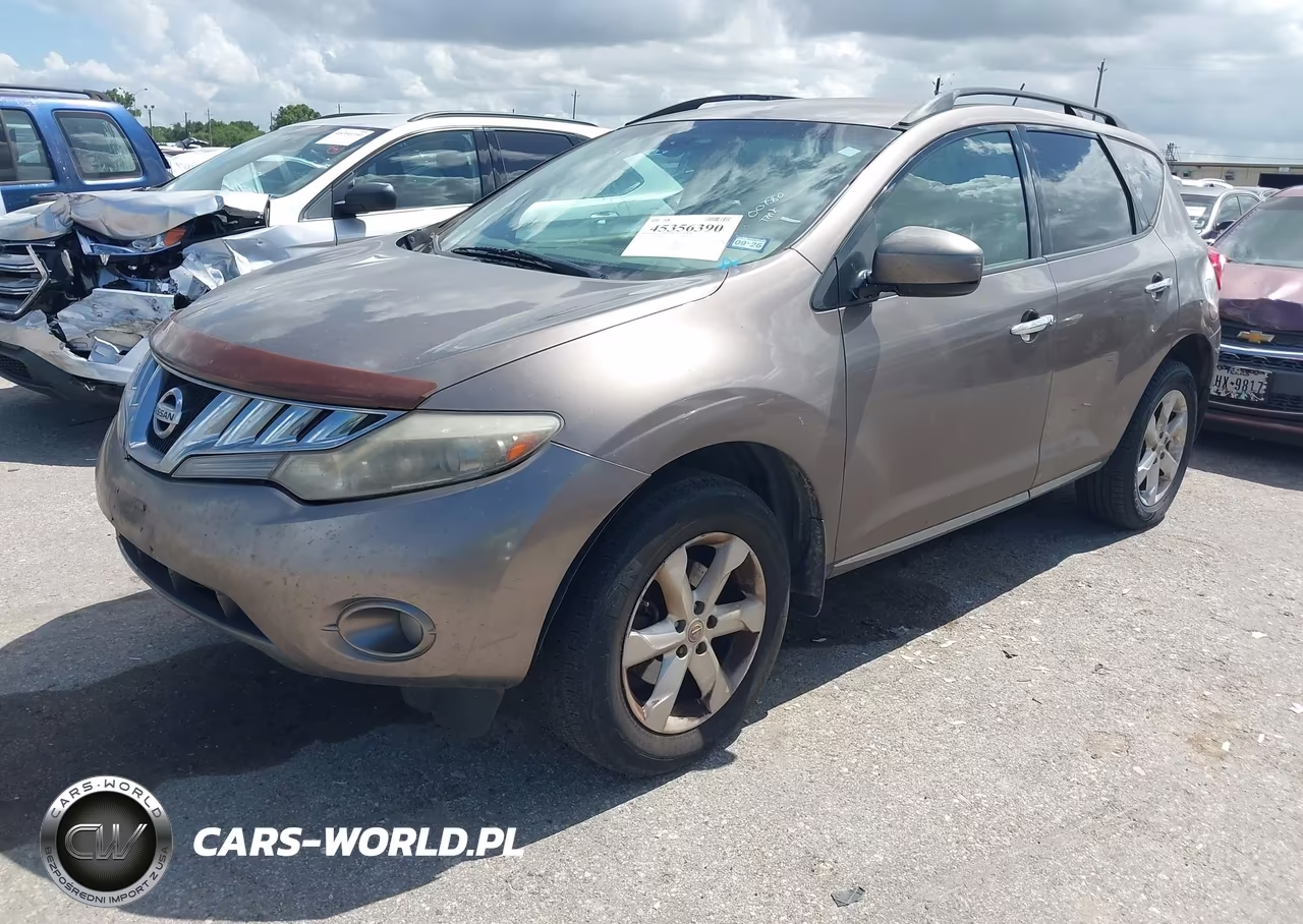 2010 Nissan Murano Sl VIN:JN8AZ1MU0AW007580 - 2