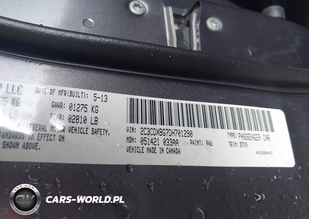2013 Dodge Charger Se VIN:2C3CDXBG7DH701290 - 9