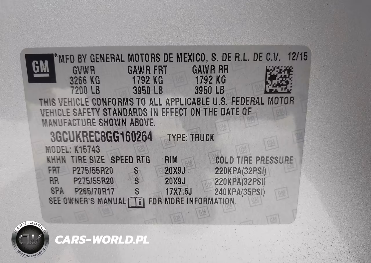 2016 Chevrolet Silverado 1500 Lt VIN:3GCUKREC8GG160264 - 9