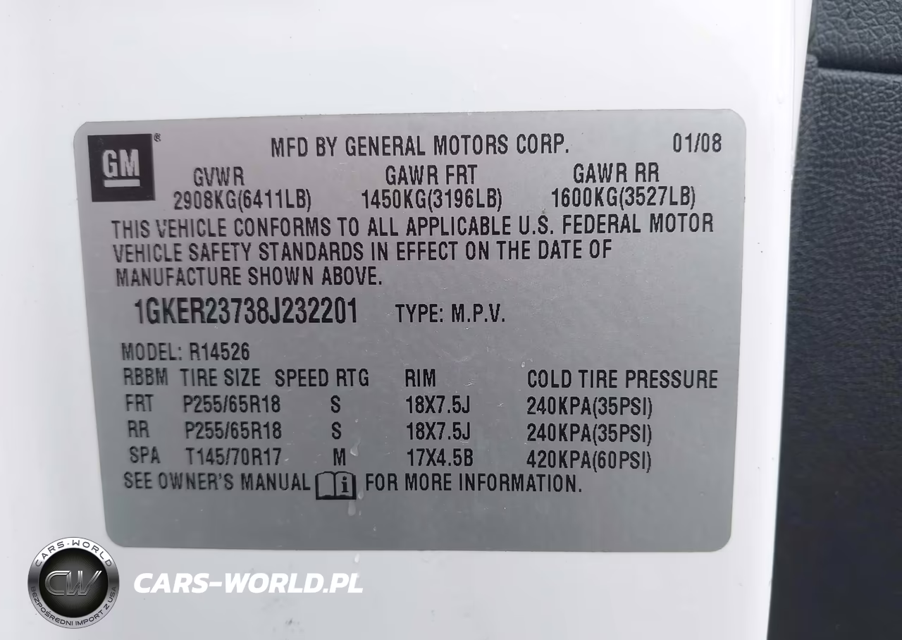 2008 GMC Acadia Slt-1 VIN:1GKER23738J232201 - 9