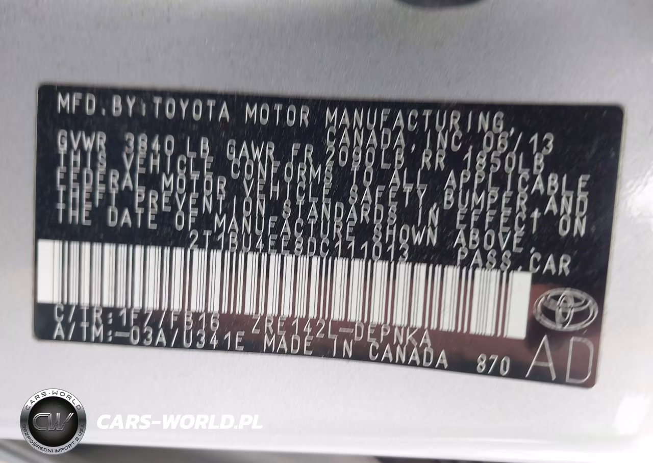 2013 Toyota Corolla Le VIN:2T1BU4EE8DC111013 - 9