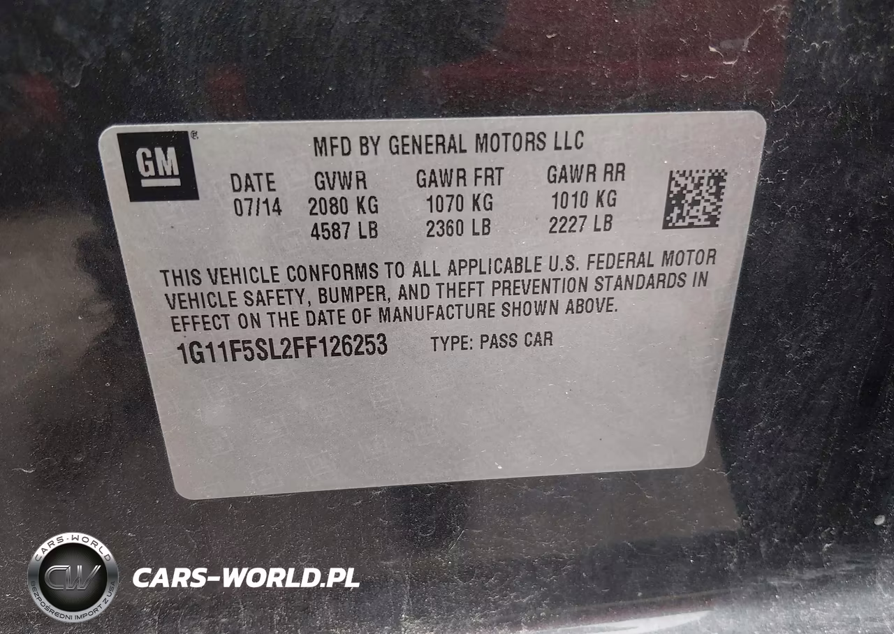 2015 Chevrolet Malibu 1Lz VIN:1G11F5SL2FF126253 - 9