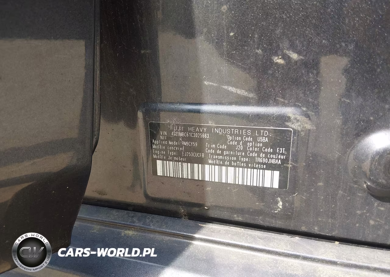 2012 Subaru Legacy 2.5I Premium VIN:4S3BMBC61C3025663 - 9