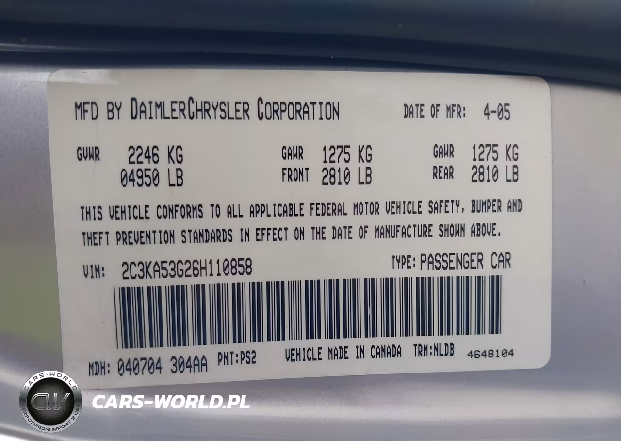 2006 Chrysler 300 Touring VIN:2C3KA53G26H110858 - 9