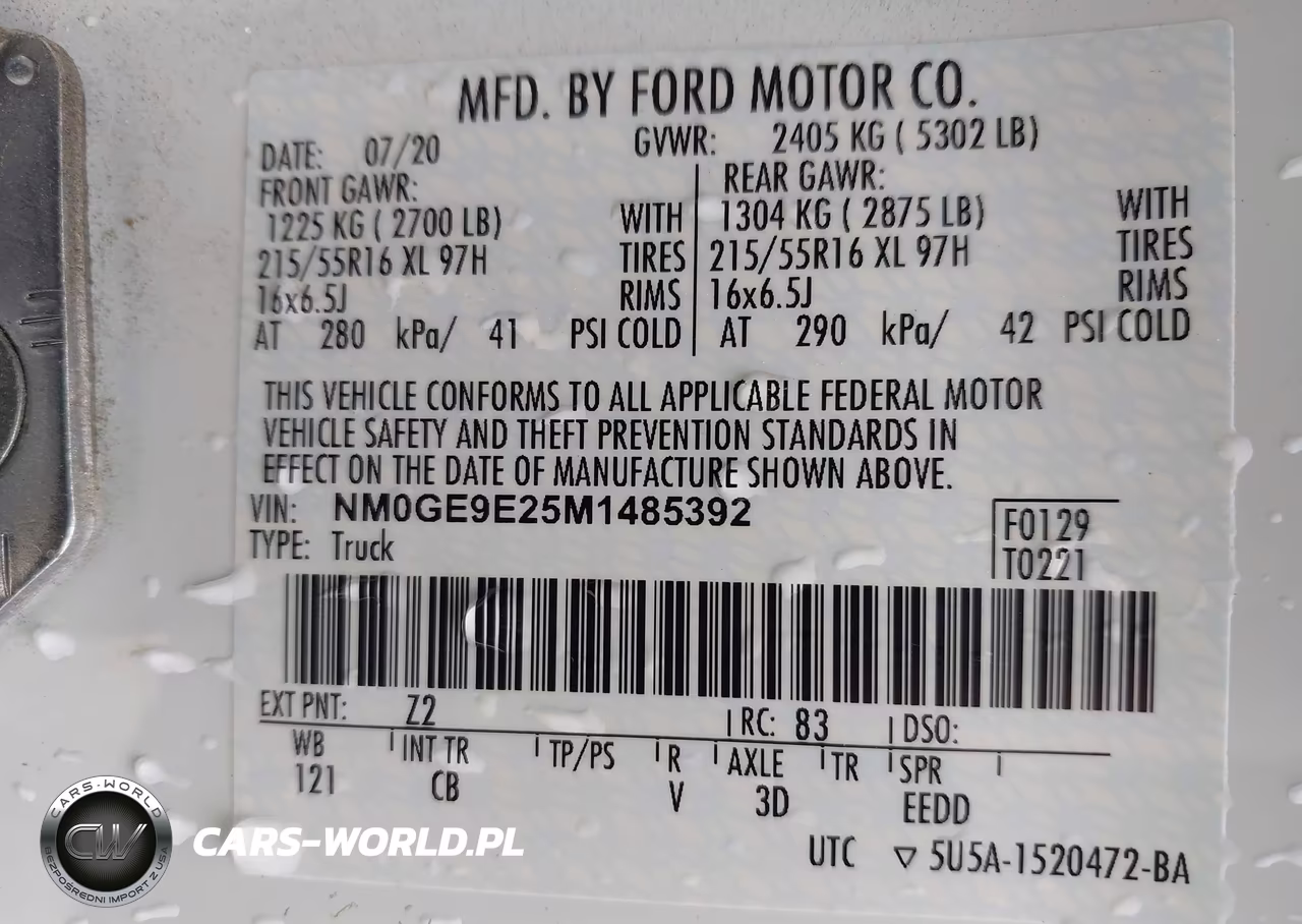 2021 Ford Transit Connect Xl Passenger VIN:NM0GE9E25M1485392 - 9