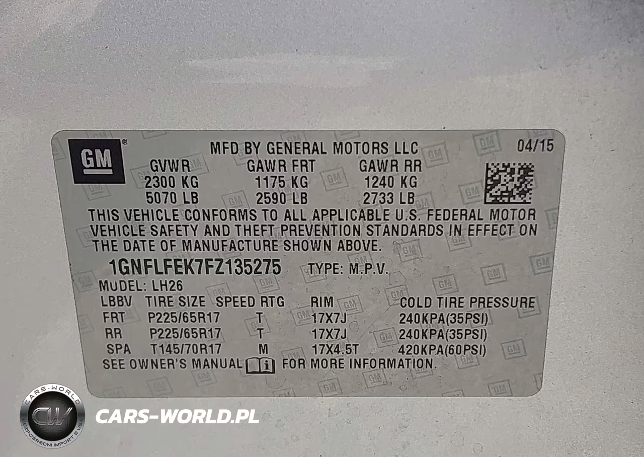 2015 Chevrolet Equinox 1Lt VIN:1GNFLFEK7FZ135275 - 9
