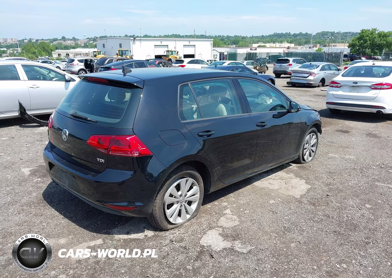 2015 Volkswagen Golf Tdi S 4-Door VIN:3VW2A7AU1FM029297 - 4