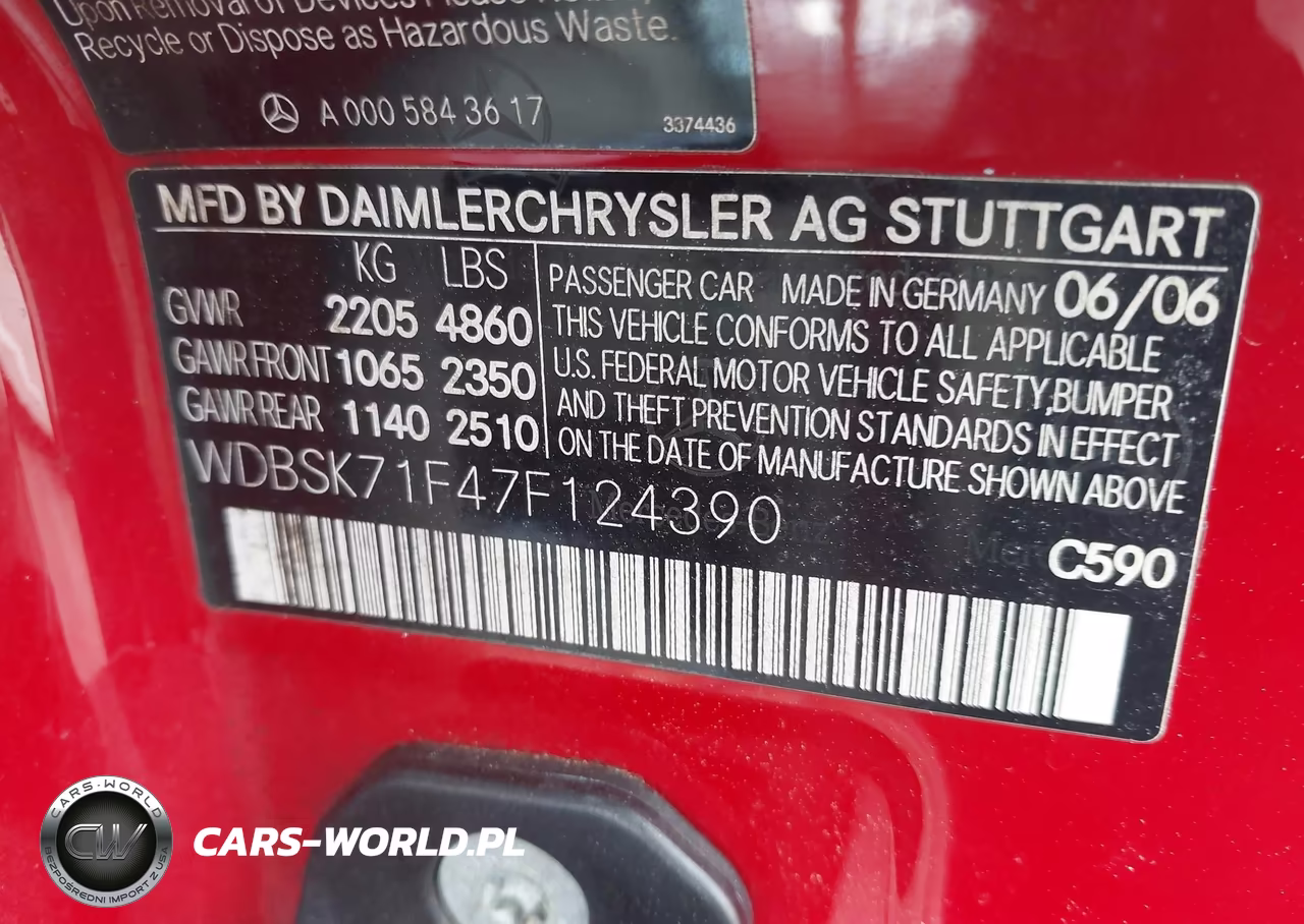 2007 Mercedes-Benz Sl 550 VIN:WDBSK71F47F124390 - 9