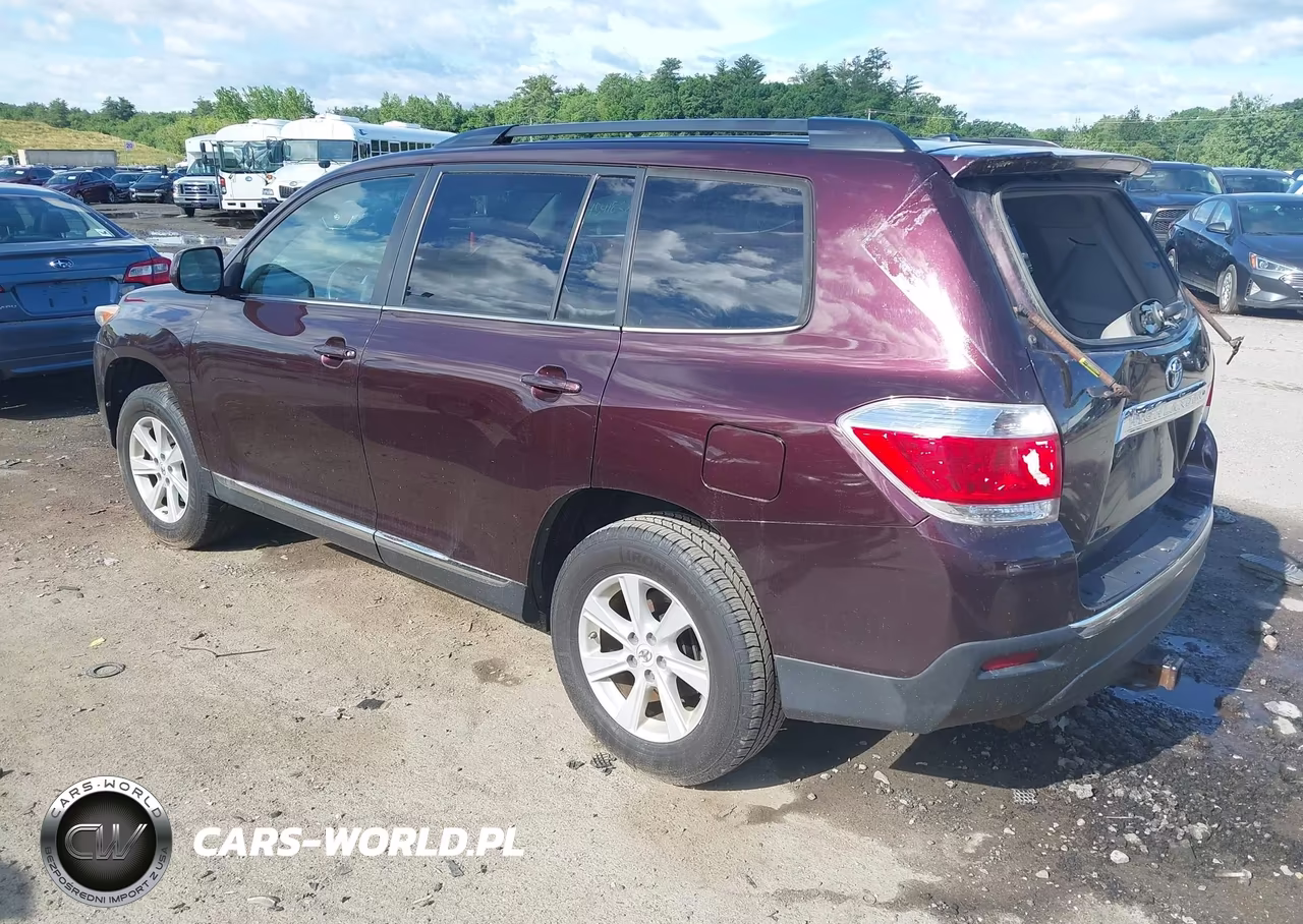 2012 Toyota Highlander Base V6 VIN:5TDBK3EH6CS133656 - 2