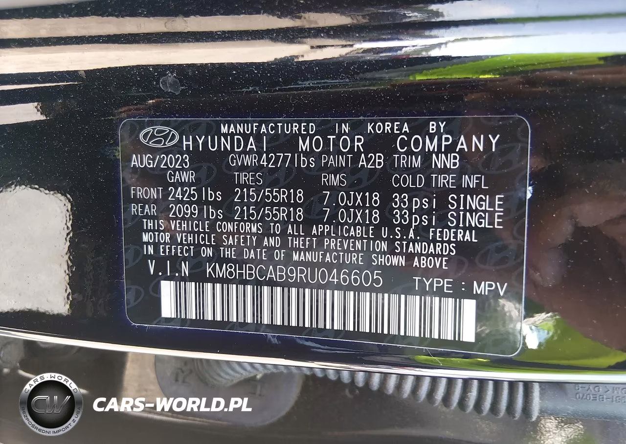 2024 Hyundai Kona Sel VIN:KM8HBCAB9RU046605 - 9