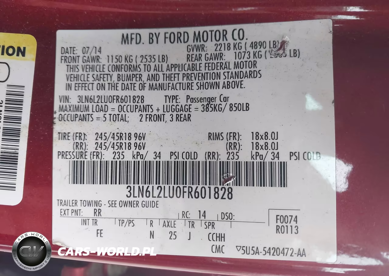 2015 Lincoln Mkz Hybrid VIN:3LN6L2LU0FR601828 - 9