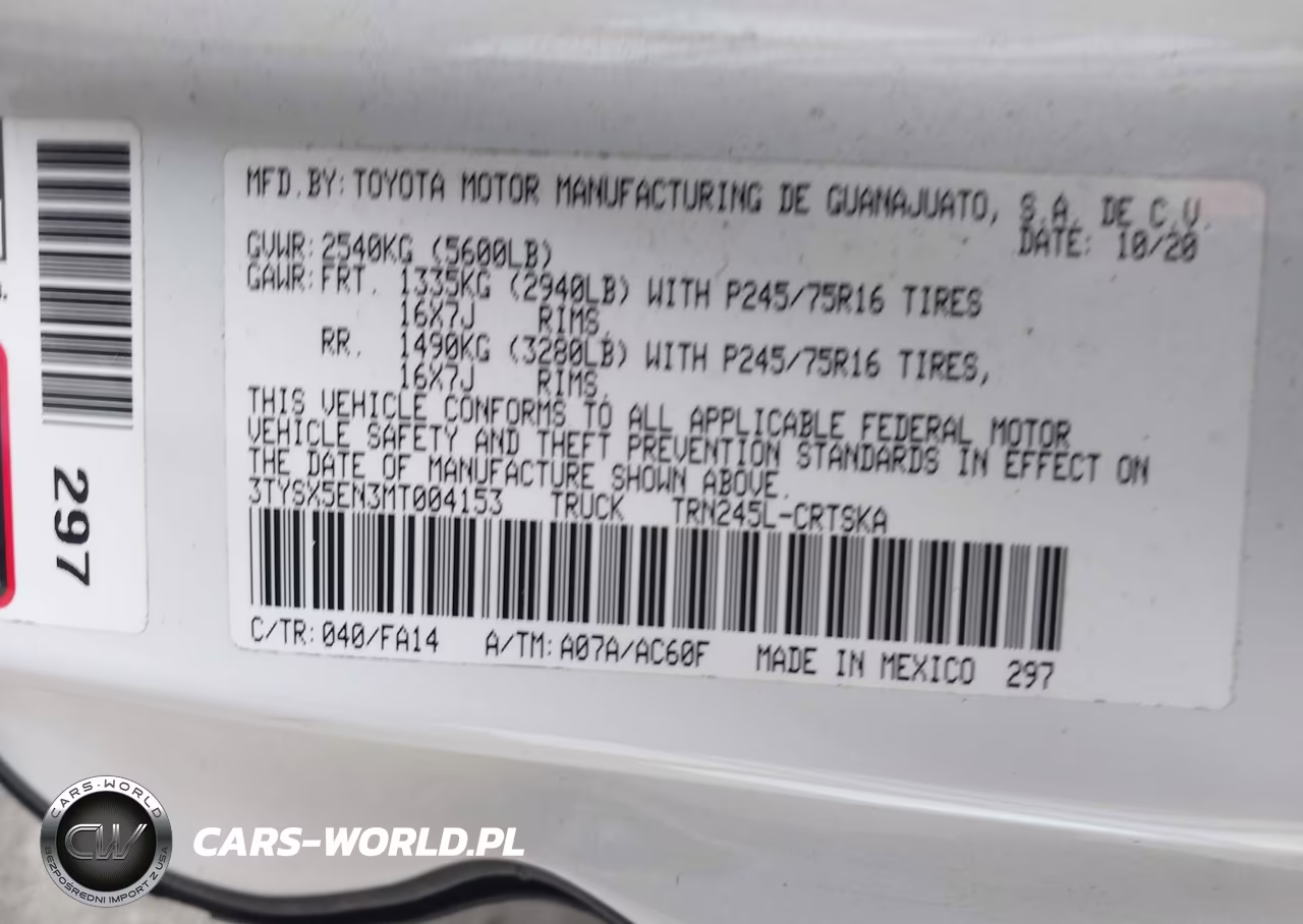 2021 Toyota Tacoma Sr VIN:3TYSX5EN3MT004153 - 9