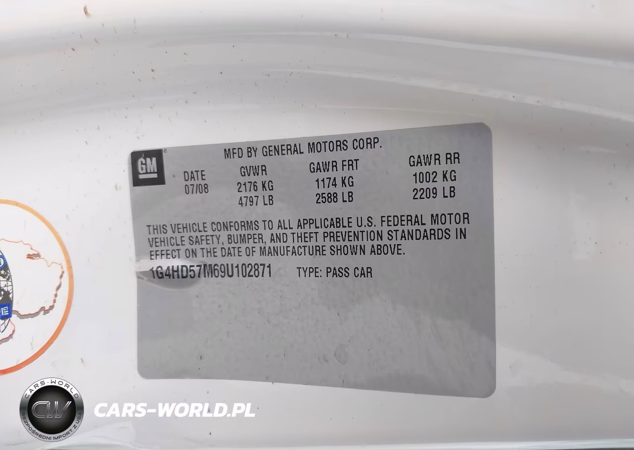 2009 Buick Lucerne Cxl VIN:1G4HD57M69U102871 - 9