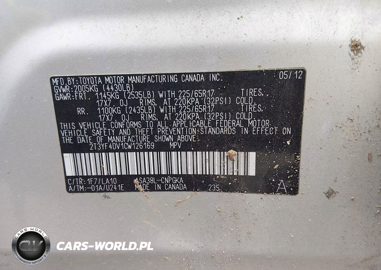 2012 Toyota Rav4 Limited VIN:2T3YF4DV1CW126169 - 9