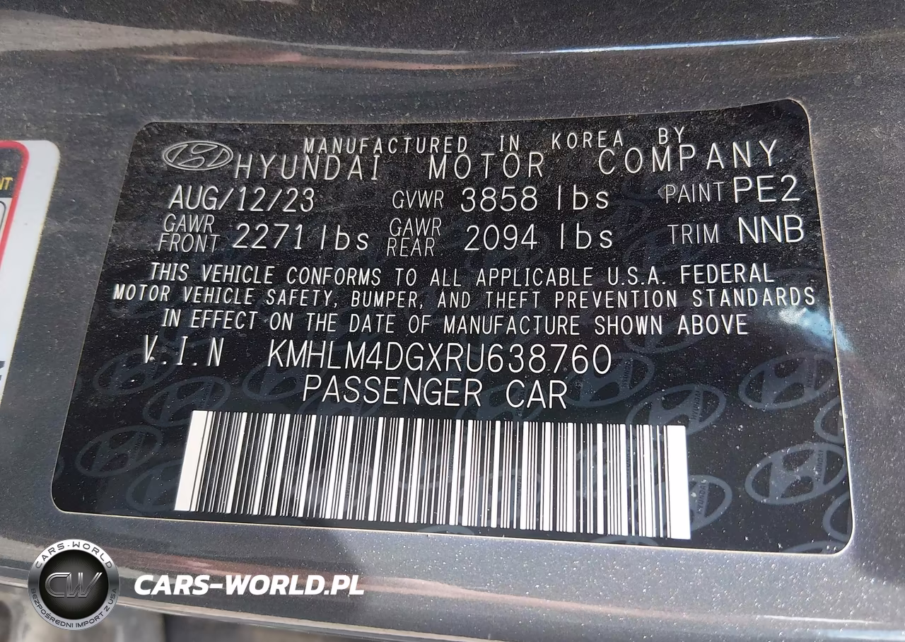 2024 Hyundai Elantra Sel VIN:KMHLM4DGXRU638760 - 9