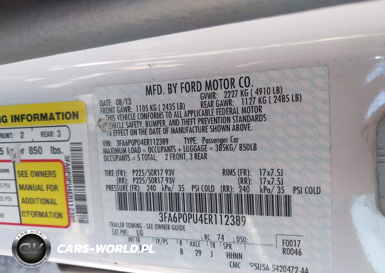 2014 Ford Fusion Energi Se Luxury VIN:3FA6P0PU4ER112389 - 9