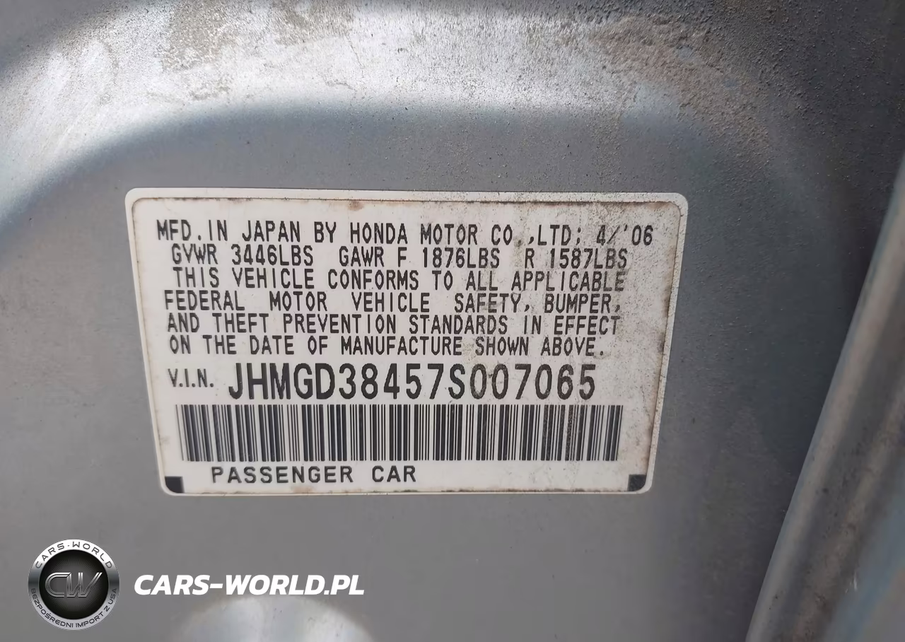 2007 Honda Fit VIN:JHMGD38457S007065 - 9