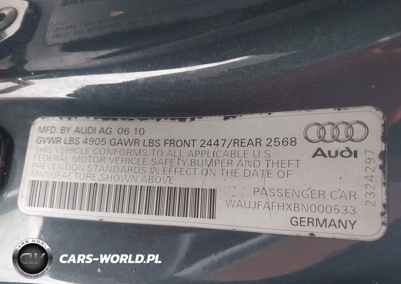 2011 Audi A5 2.0T Premium VIN:WAUJFAFHXBN000533 - 9