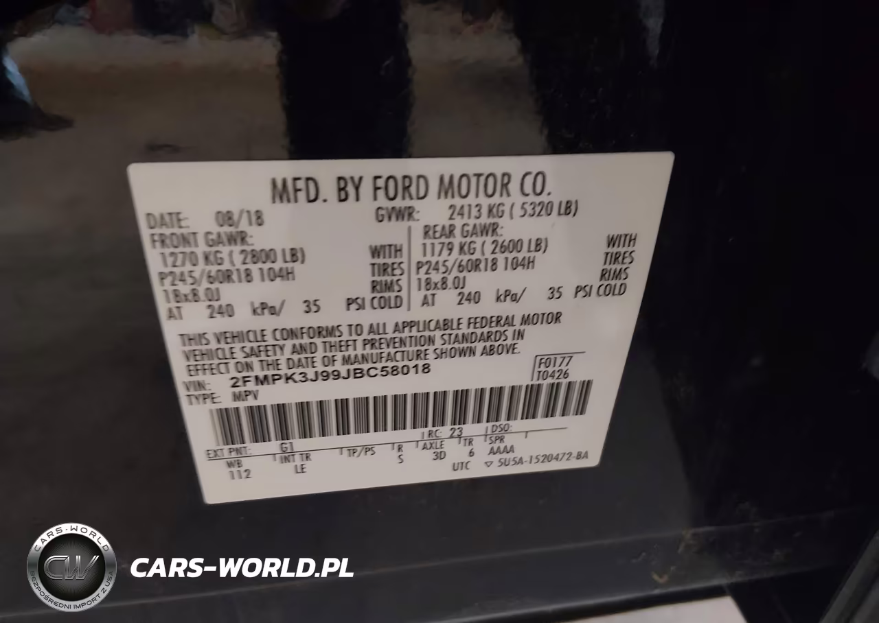 2018 Ford Edge Sel VIN:2FMPK3J99JBC58018 - 9