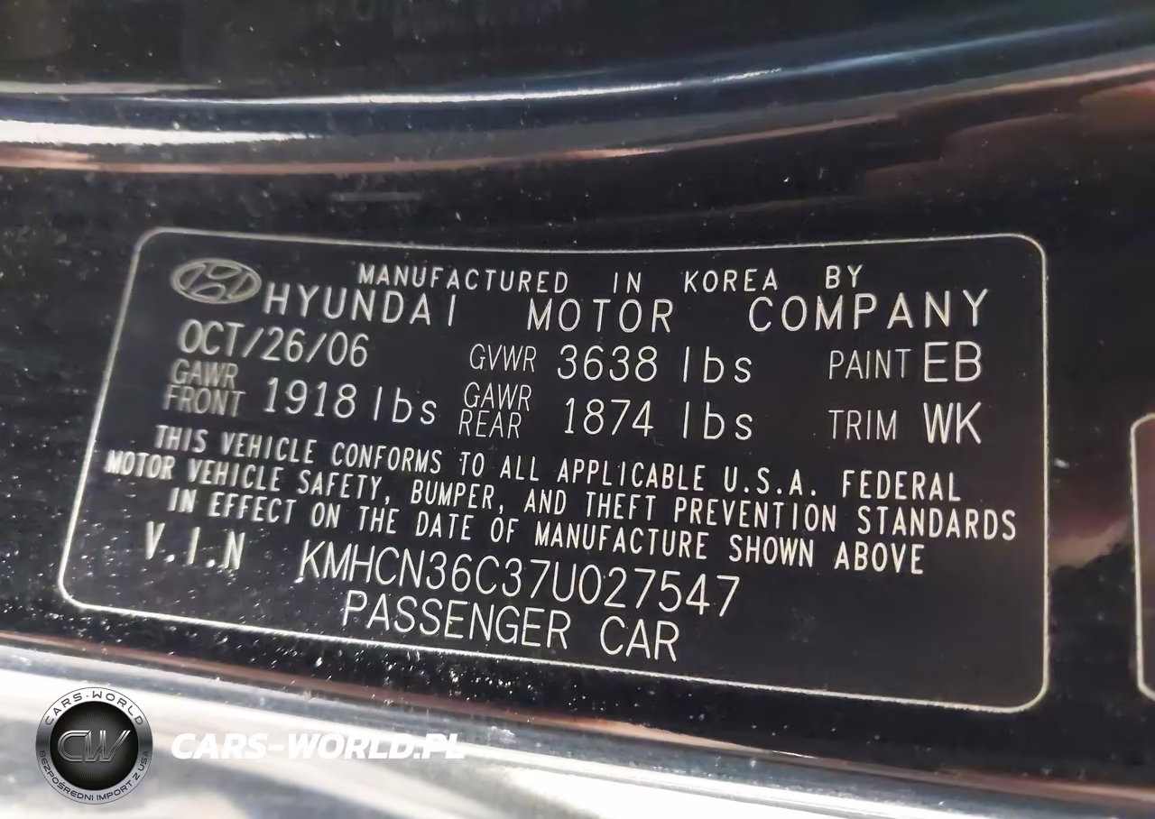 2007 Hyundai Accent Se VIN:KMHCN36C37U027547 - 9