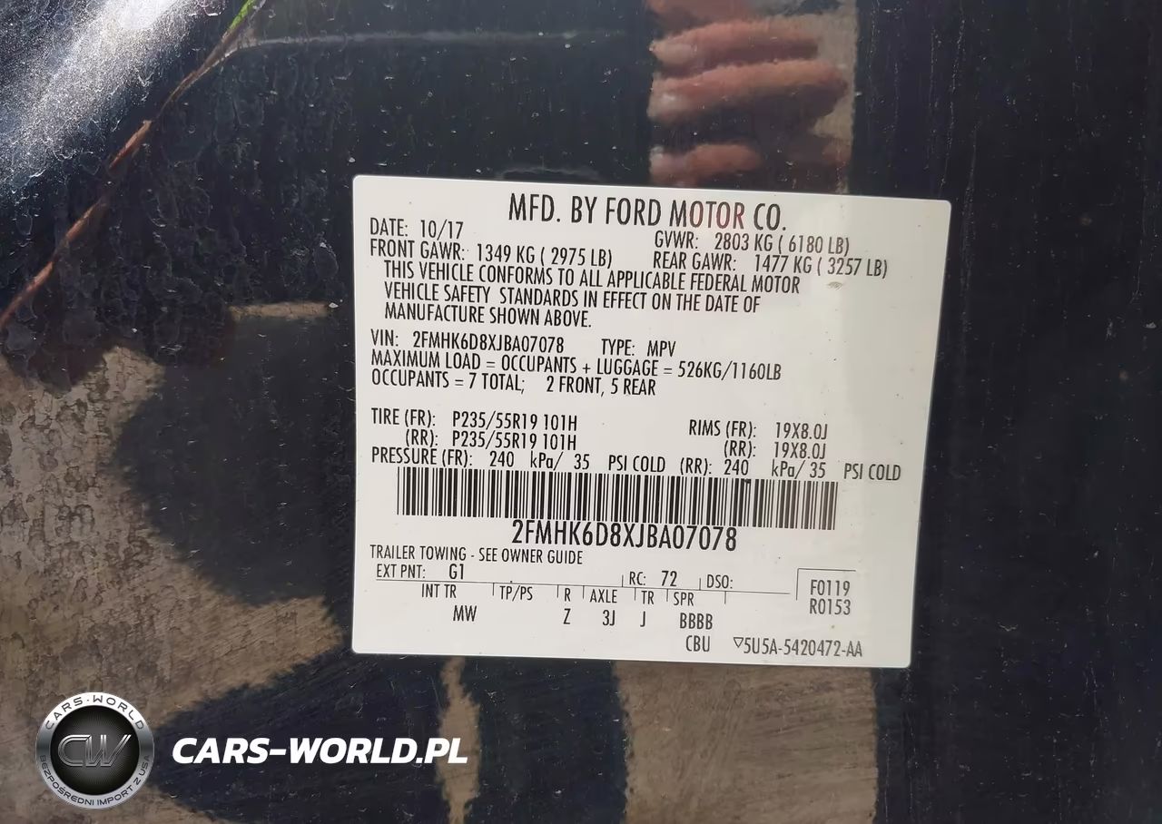 2018 Ford Flex Limited VIN:2FMHK6D8XJBA07078 - 9