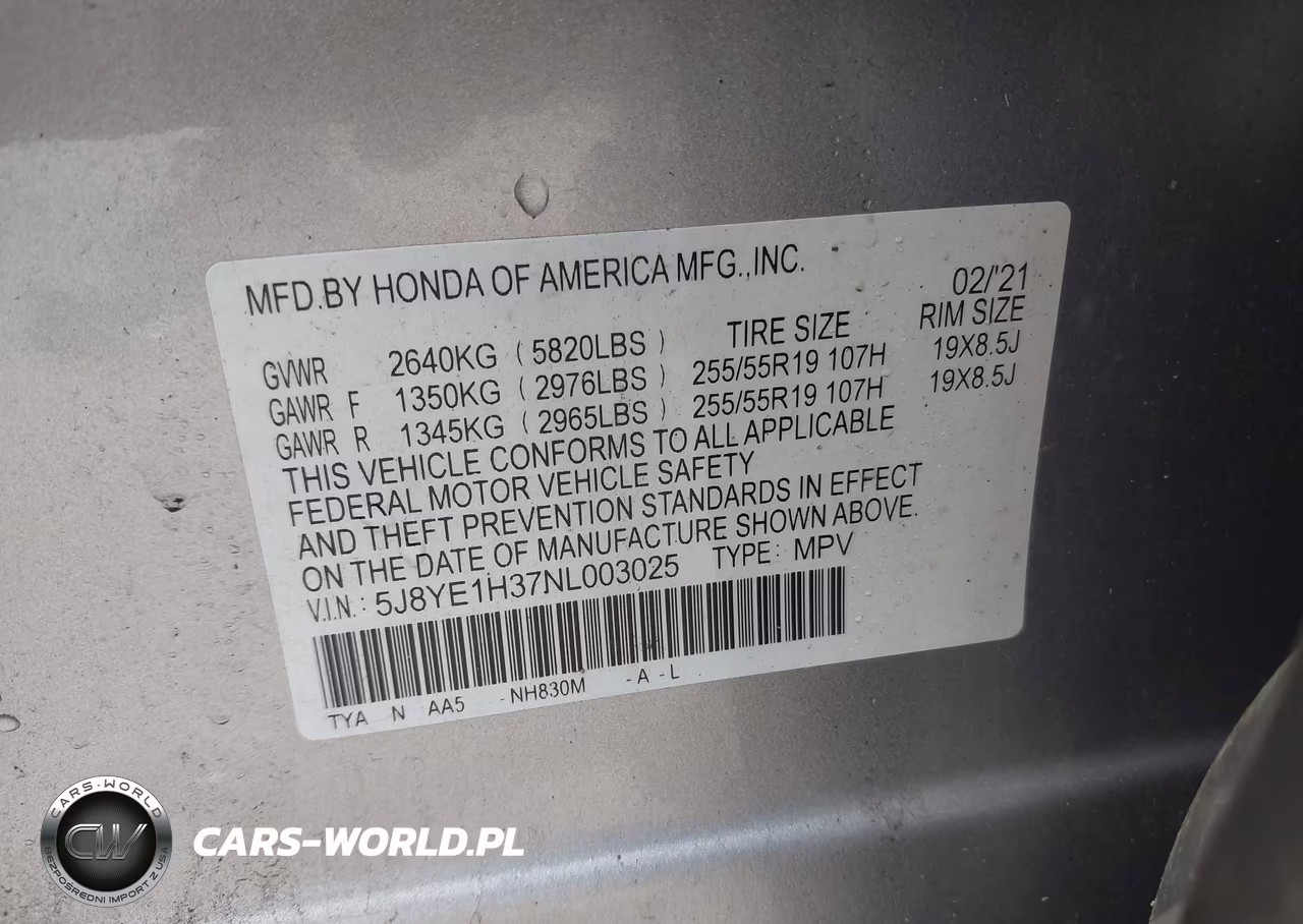 2022 Acura Mdx Standard VIN:5J8YE1H37NL003025 - 9