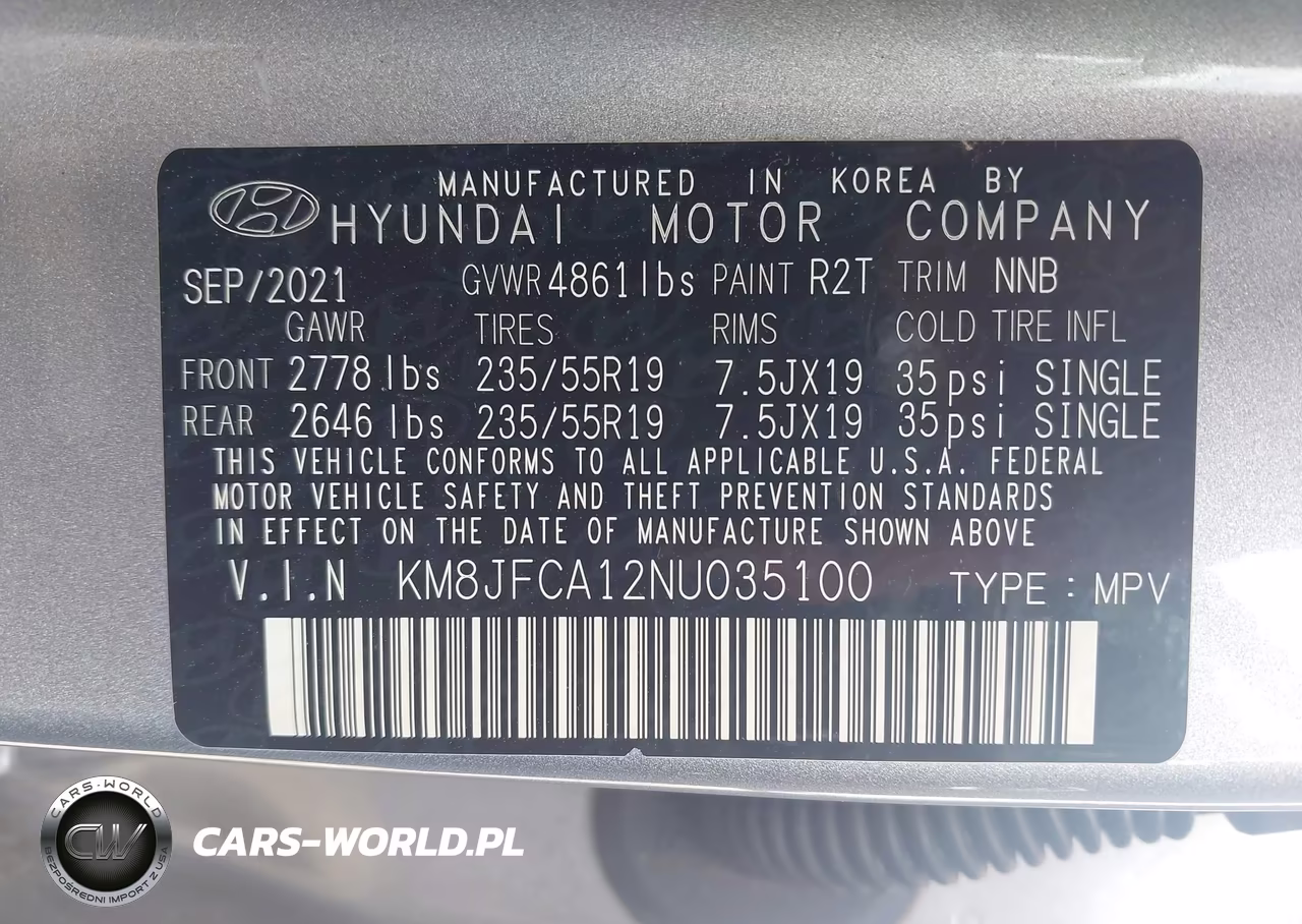 2022 Hyundai Tucson Hybrid Sel Convenience VIN:KM8JFCA12NU035100 - 9