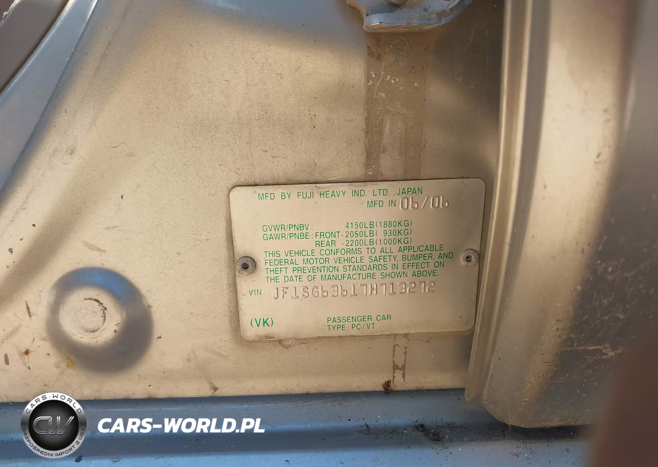 2007 Subaru Forester 2.5X VIN:JF1SG63617H713272 - 9
