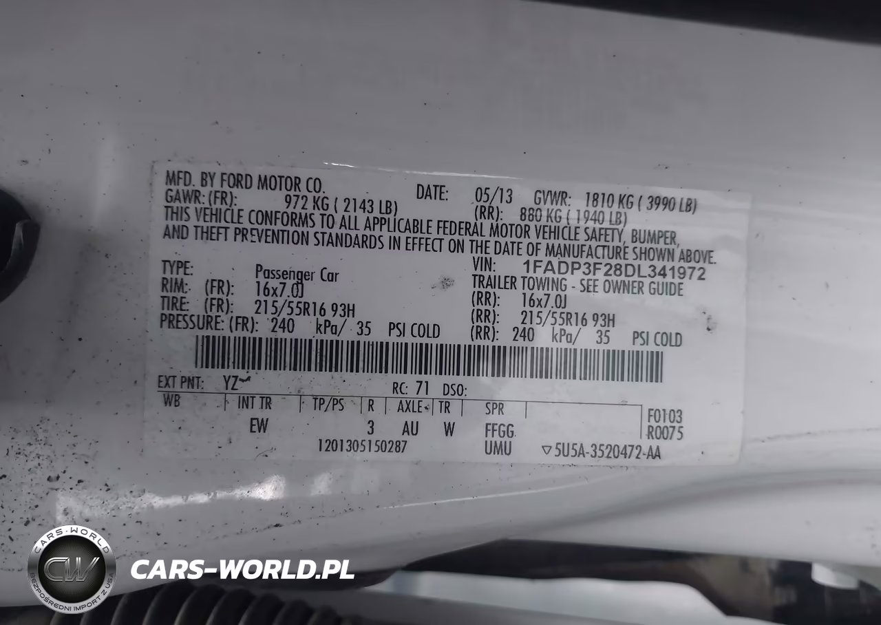 2013 Ford Focus Se VIN:1FADP3F28DL341972 - 9