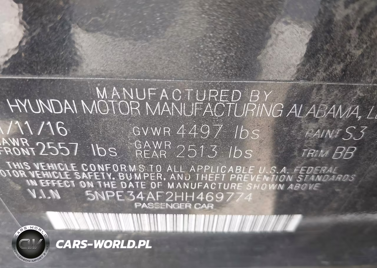 2017 Hyundai Sonata Limited VIN:5NPE34AF2HH469774 - 9