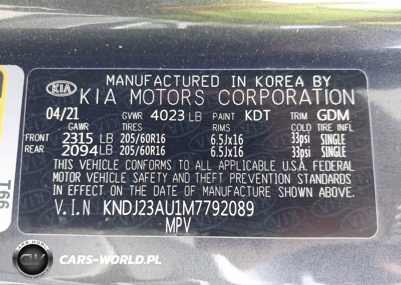 2021 Kia Soul Lx VIN:KNDJ23AU1M7792089 - 9