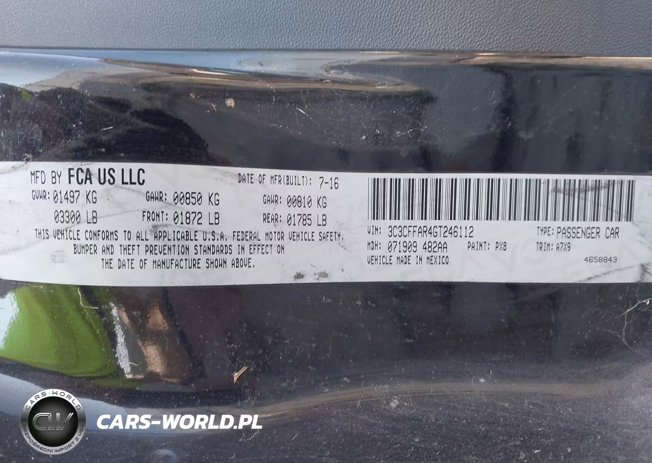 2016 Fiat 500 Pop VIN:3C3CFFAR4GT246112 - 9