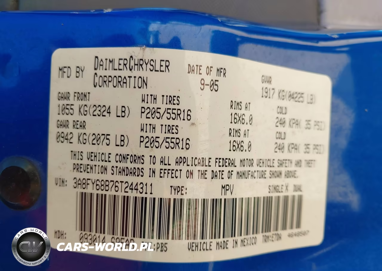 2006 Chrysler Pt Cruiser Limited VIN:3A8FY68B76T244311 - 9