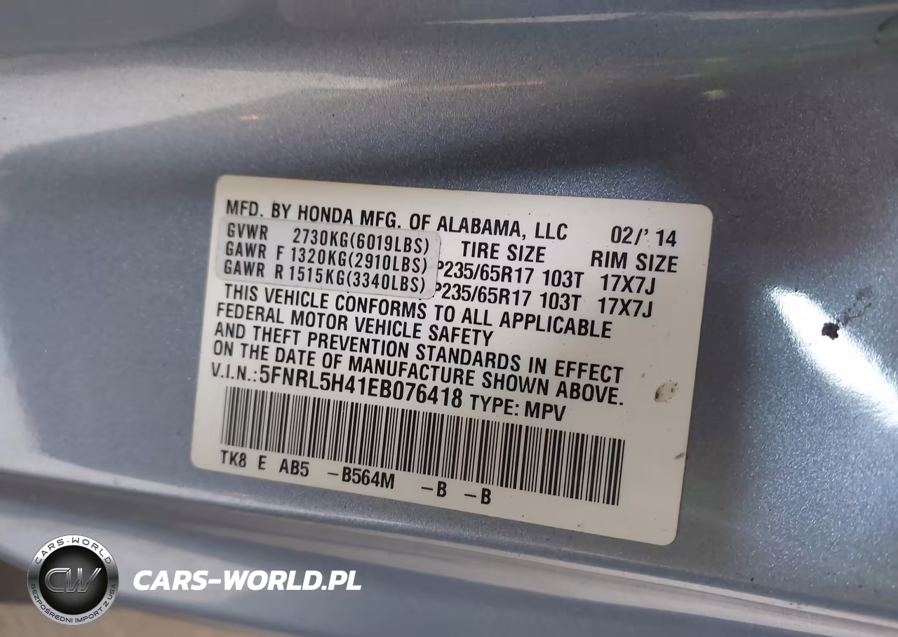 2014 Honda Odyssey Ex VIN:5FNRL5H41EB076418 - 9