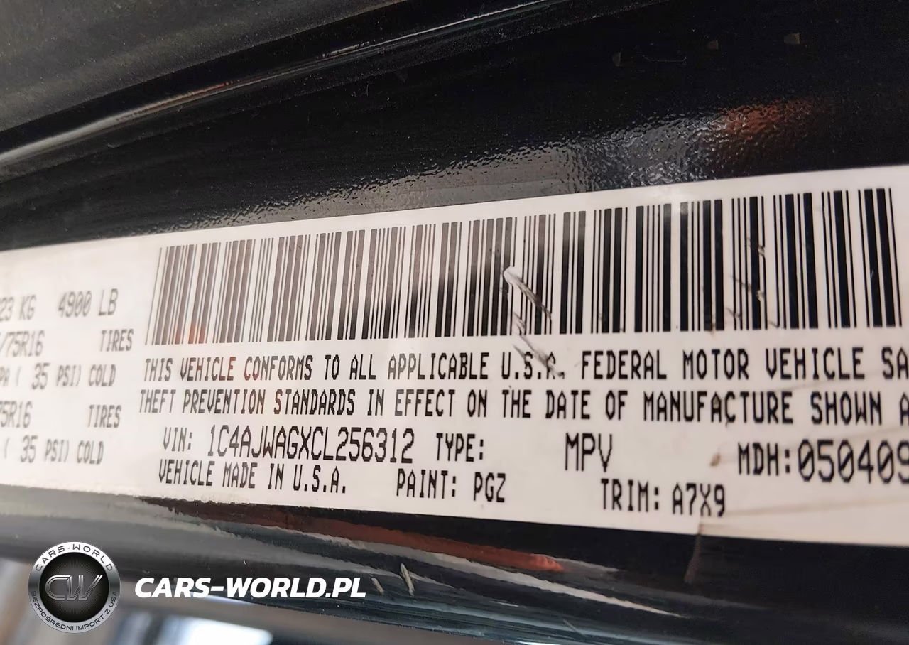 2012 Jeep Wrangler Sport VIN:1C4AJWAGXCL256312 - 9