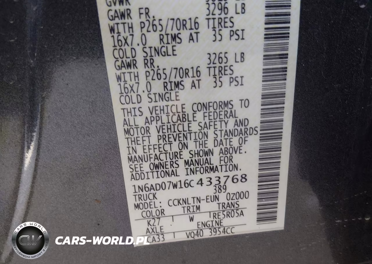 2006 Nissan Frontier Se VIN:1N6AD07W16C433768 - 9