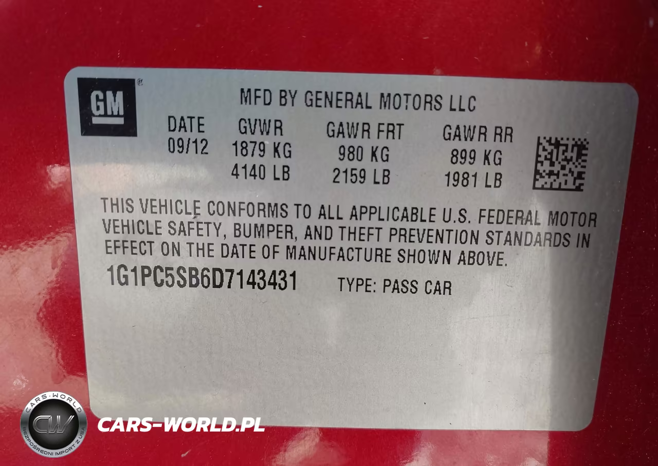 2013 Chevrolet Cruze 1Lt Auto VIN:1G1PC5SB6D7143431 - 9