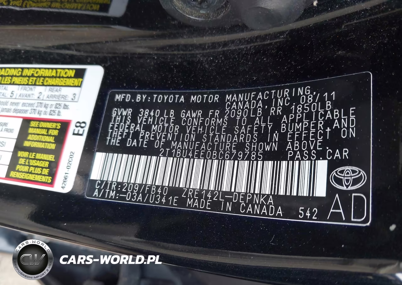 2011 Toyota Corolla Le VIN:2T1BU4EE0BC679785 - 9