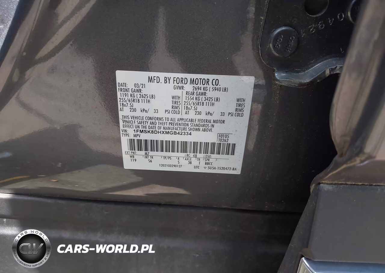 2021 Ford Explorer Xlt VIN:1FMSK8DHXMGB42334 - 9