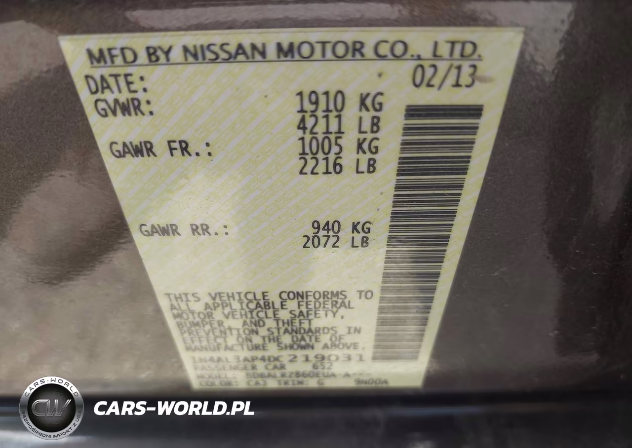 2013 Nissan Altima 2.5 S VIN:1N4AL3AP4DC219031 - 9
