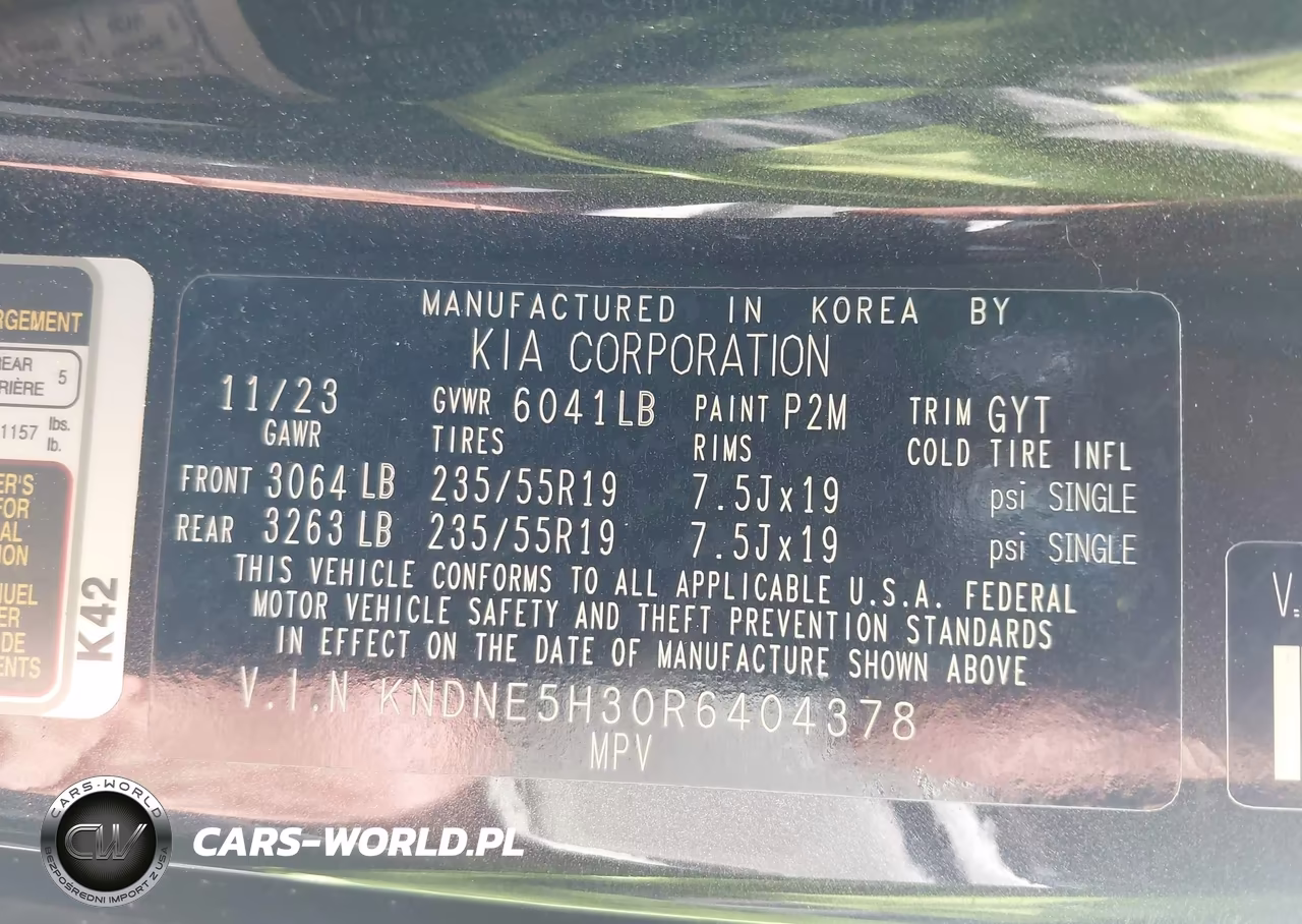 2024 Kia Carnival Mpv Sx Prestige VIN:KNDNE5H30R6404378 - 9