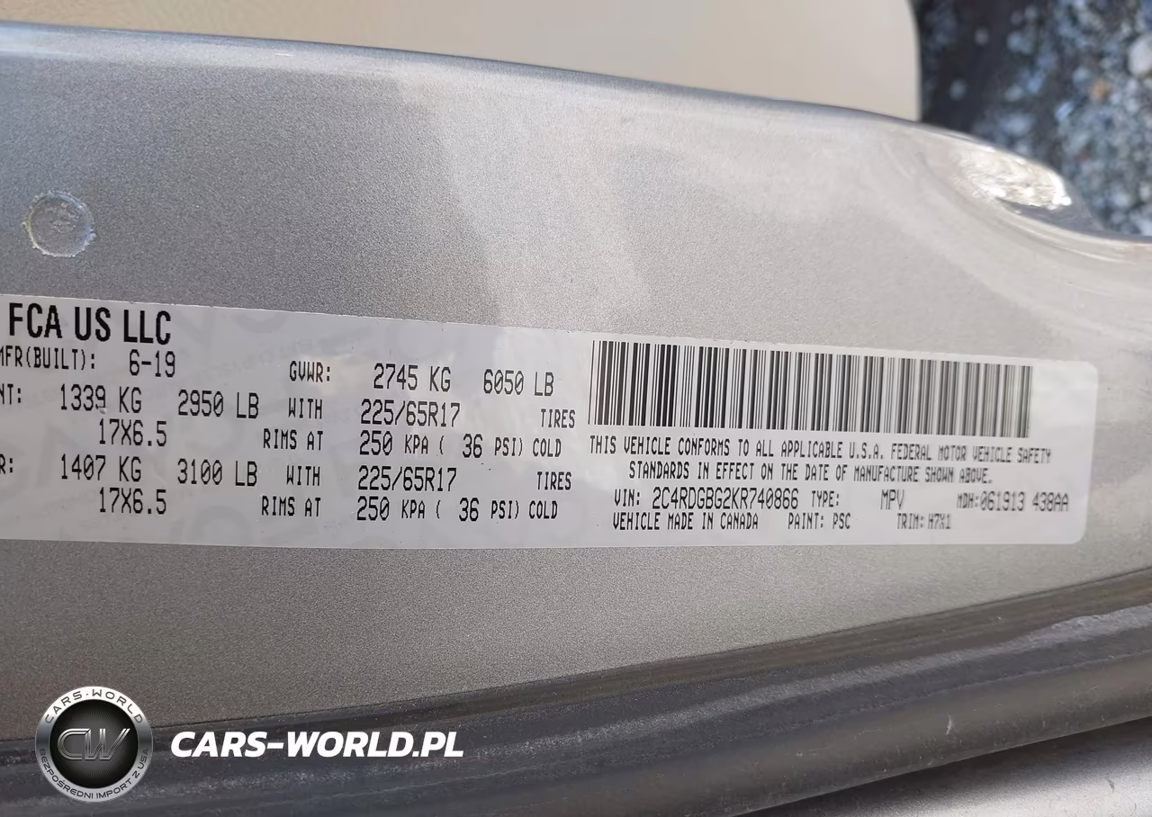 2019 Dodge Grand Caravan Se VIN:2C4RDGBG2KR740866 - 9