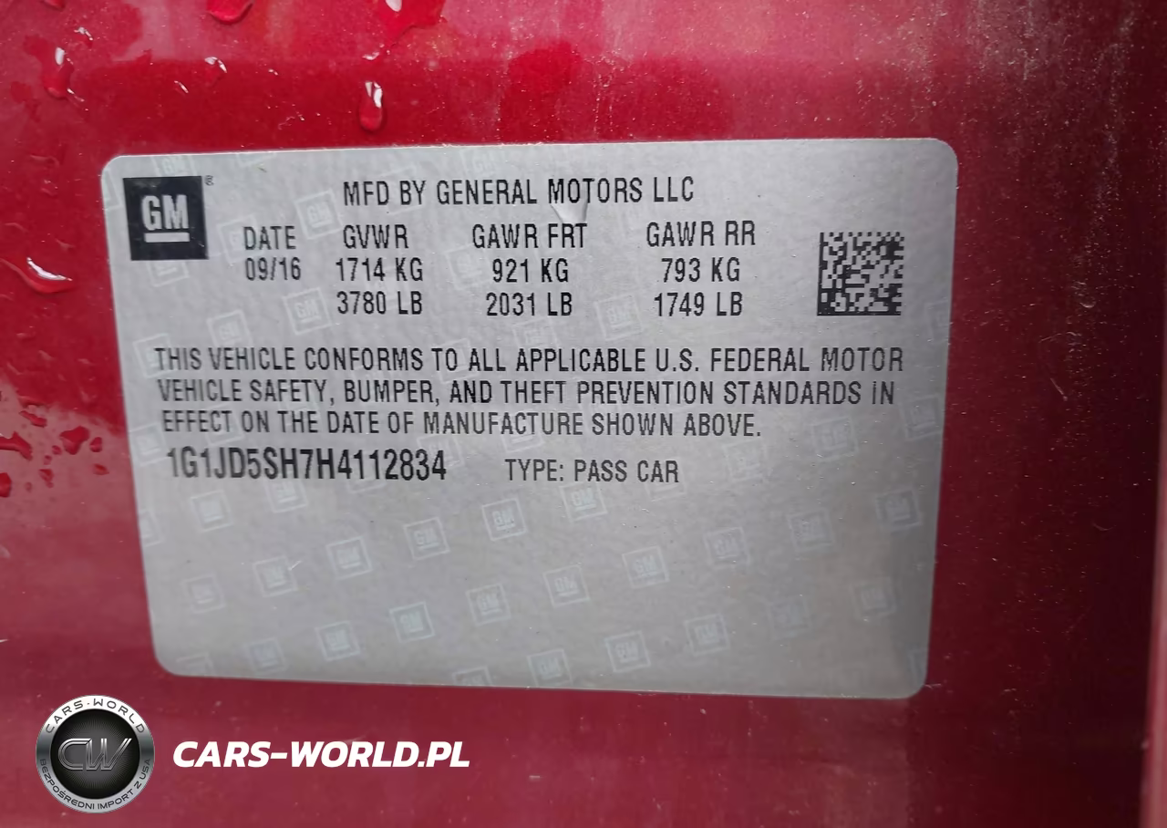 2017 Chevrolet Sonic Lt Auto VIN:1G1JD5SH7H4112834 - 9