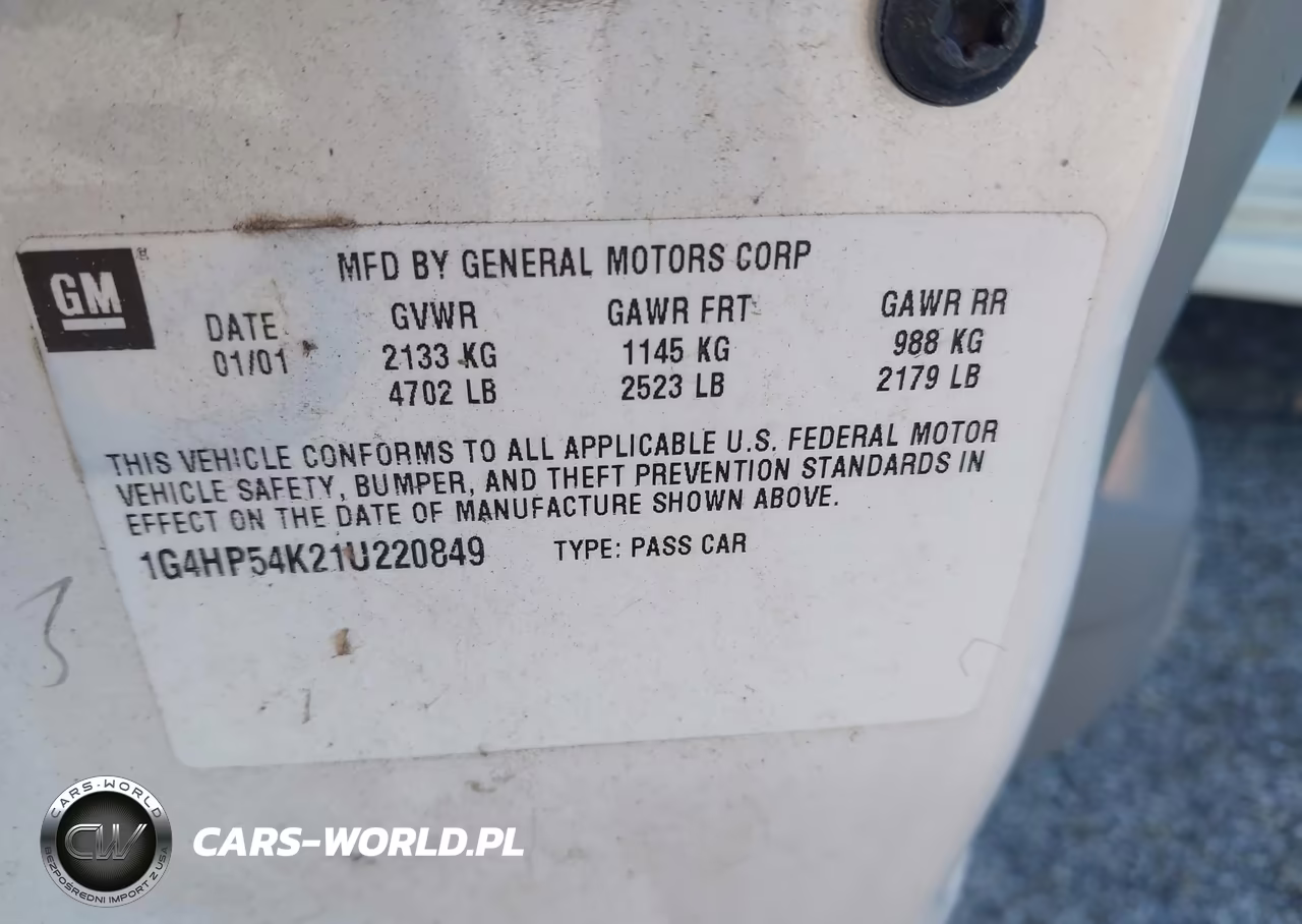 2001 Buick Lesabre Custom VIN:1G4HP54K21U220849 - 9